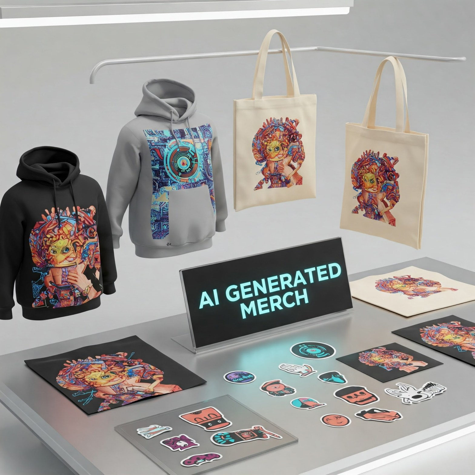 Sell AI Generated&nbsp;Merch