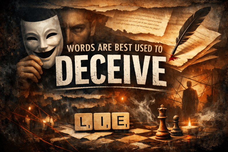 Words are best used to&nbsp;deceive.