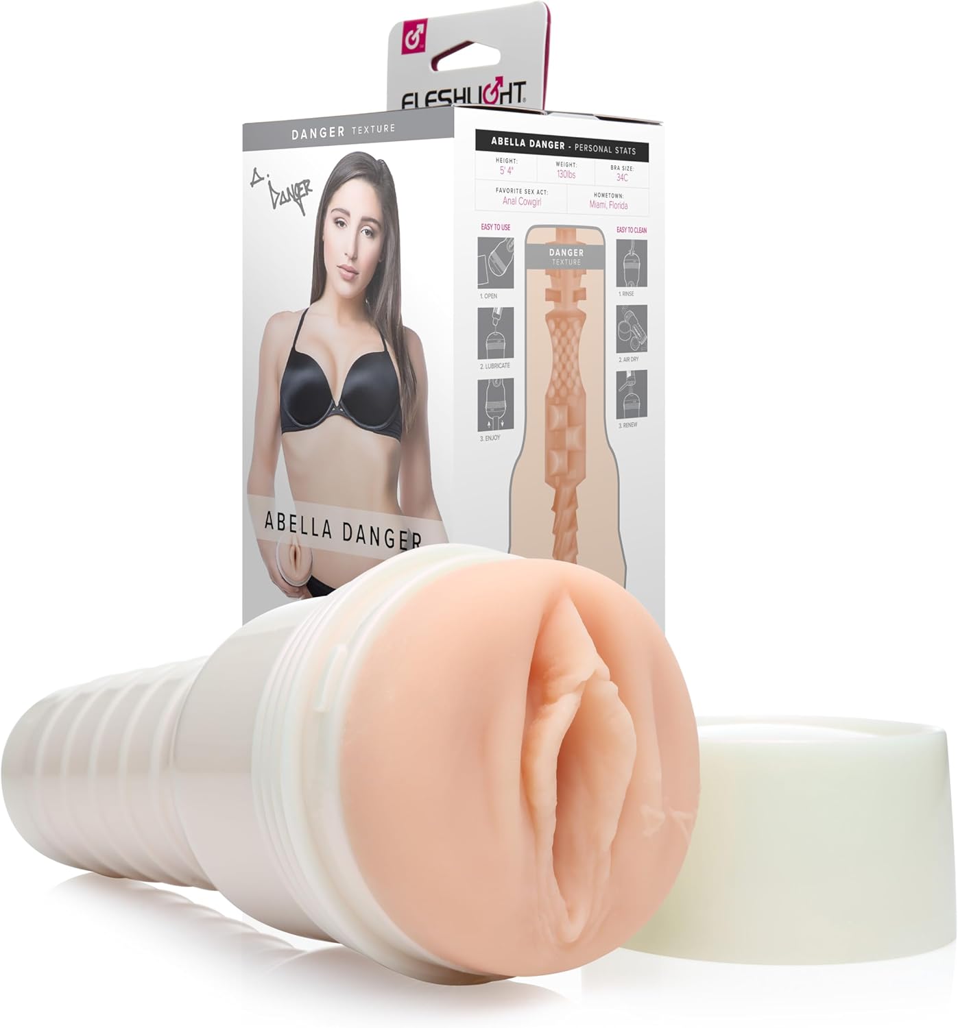 Fleshlight Male Sex Toys Abella Danger – Fleshlight Male Sex Toys, The Number One Male Masturbator Sex Toys for Men with Our Fleshlight SuperSkin Sex Toy Pocket Pussy&nbsp;Technology