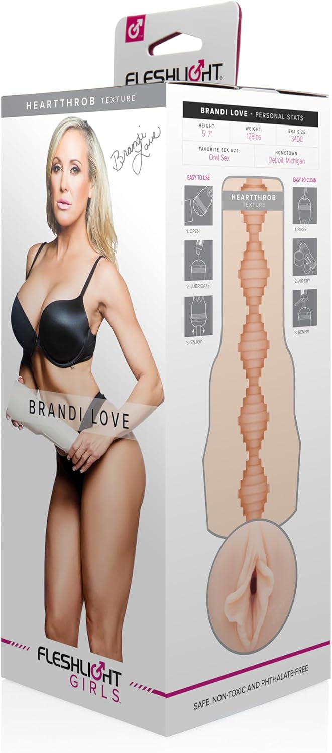Fleshlight Male Sex Toys Brandi Love – The Number One Male Masturbator Sex Toys for Men with Our Fleshlight SuperSkin Pocket Pussy&nbsp;Technology