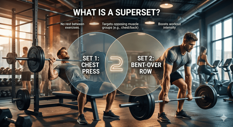 What is a superset?&nbsp;(Weightlifting)