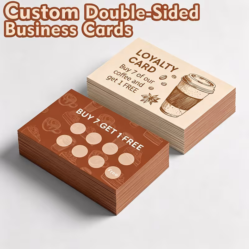 2 Sided Custom Loyalty Cards
