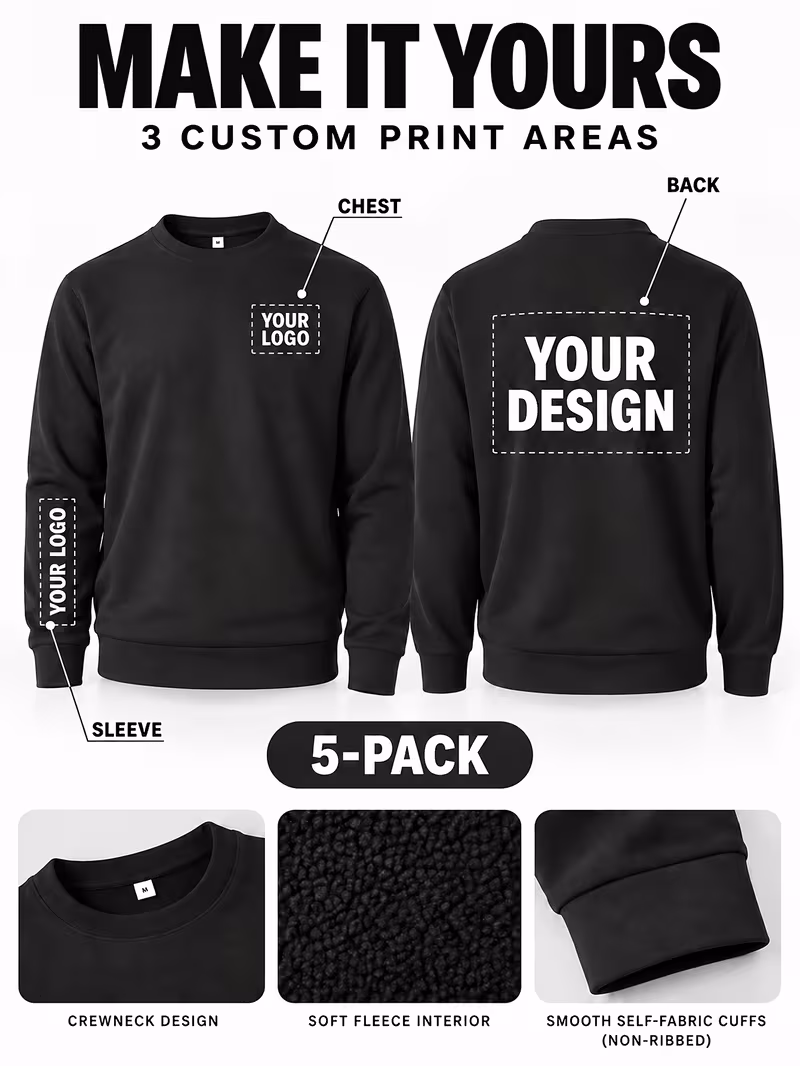 Custom Logo Fleece Jumper