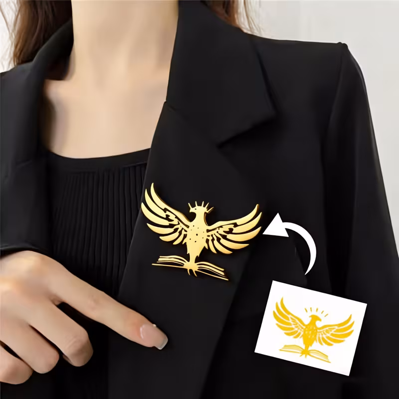 Custom Logo Metal Brooch