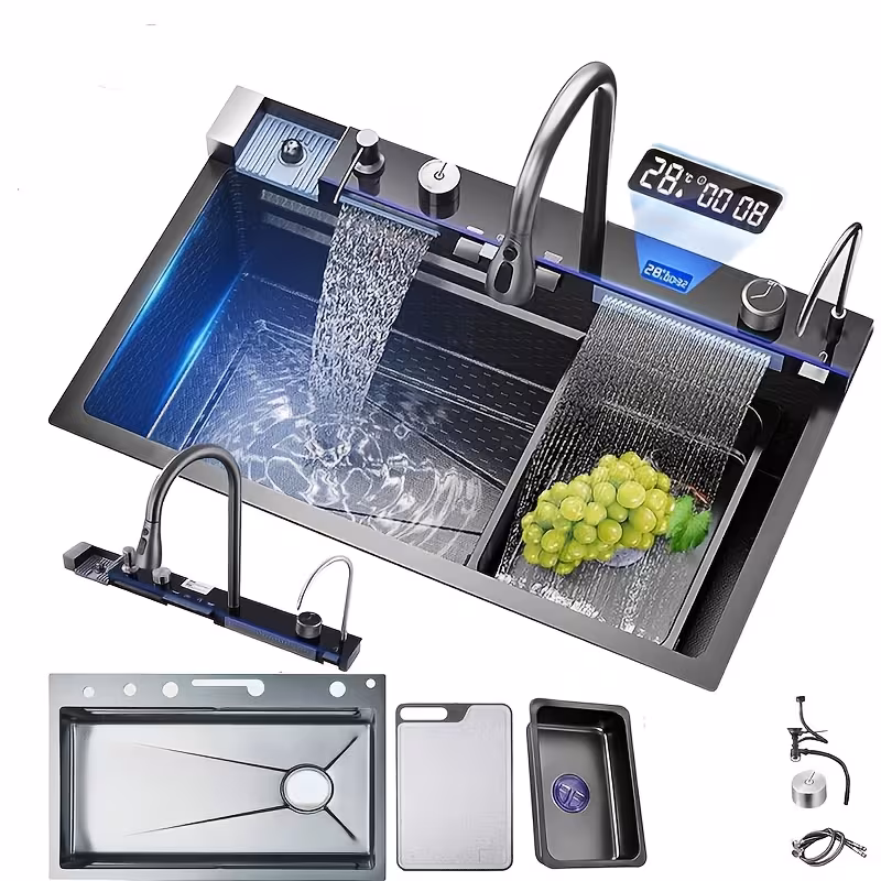 Waterfall Kitchen Sink